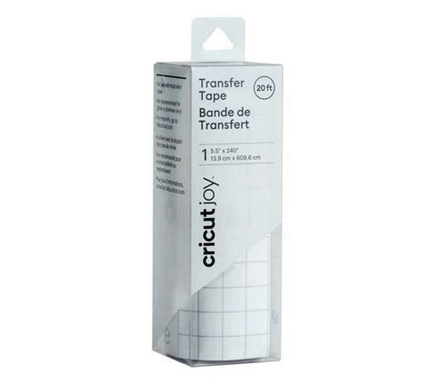 Cricut Joy StandardGrip Transfer Tape (14x610cm); Easily transfer vinyl cuts to a variety of surfaces; Compatible with most vinyl types; Not recommended for glitter or shimmer vinyl; For Cricut Joy™